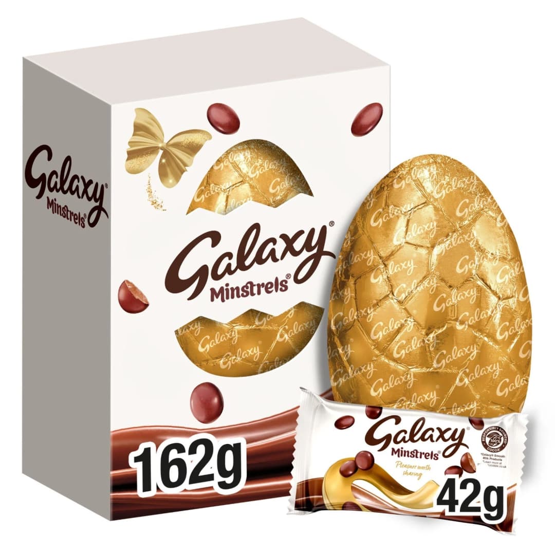 Galaxy Minstrels Milk Chocolate Large Easter Egg 162g